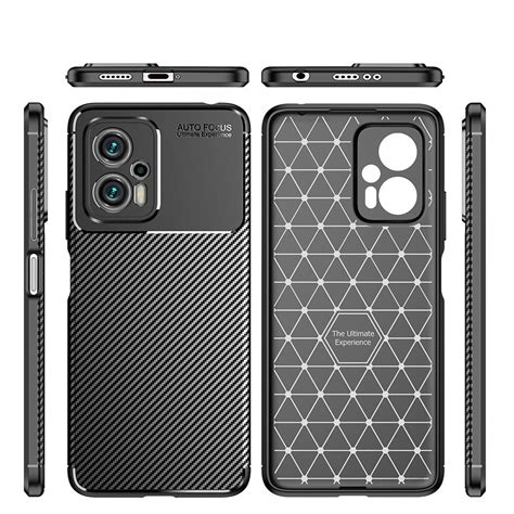 For Xiaomi Redmi Note 11t Pro Carbon Fiber Texture Tpu Phone Case