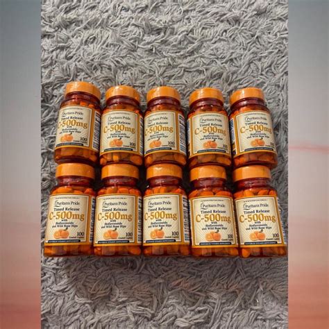 Jual Puritan's Pride Timed Release C 500mg (100 Coated Caplets ...