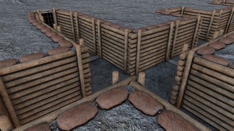 Artstation Modular Military Trenches Resources