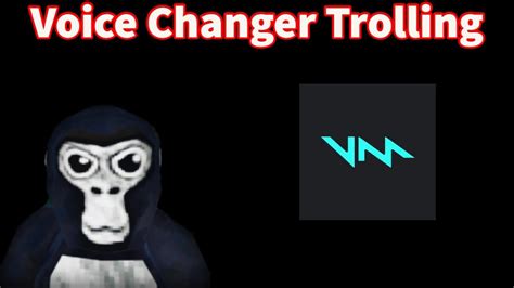 Voice Changer Trolling In Gorilla Tag VR Voice Mod YouTube