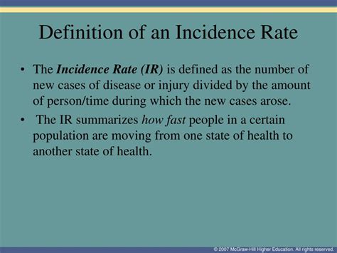 Ppt Chapter 4 Measuring Disease Frequency Incidence Rate Powerpoint