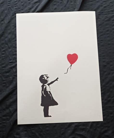 レア Banksy Girl With Red Balloon Wcp バンクシー シルクスクリーン 風船 ポスターシルクスクリーン｜売買