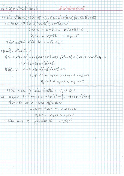 rozłoż wielomianu w na czynniki i podaj jego pierwiastki a w x x 3 2x