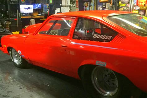 1974 Chevy Vega Hot Orange Drag Race Car Classic Chevrolet Vega 1974