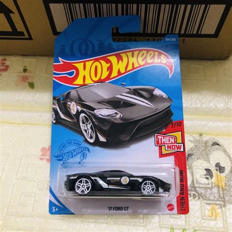 Hot Wheels 17 Ford GT Then And Now Black Shopee Malaysia