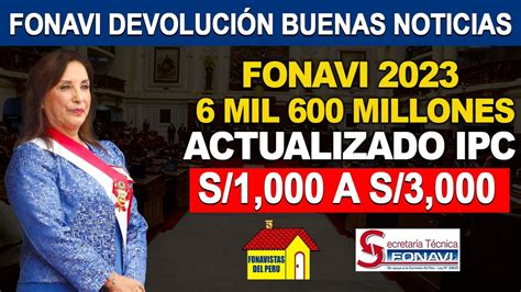 Fonavi Pago Lo Ltimo Mil Millones De Soles X Fonavista S A