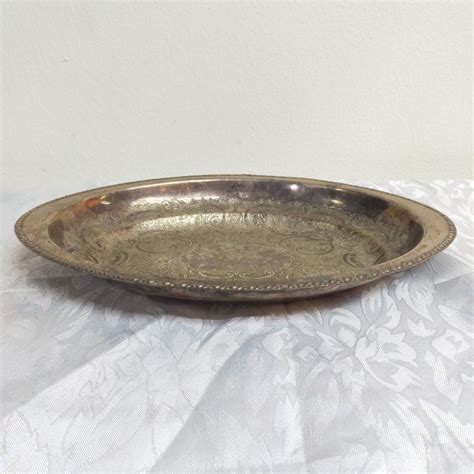 Vintage English Silver Plated Oval Platter Furniture And Home Living