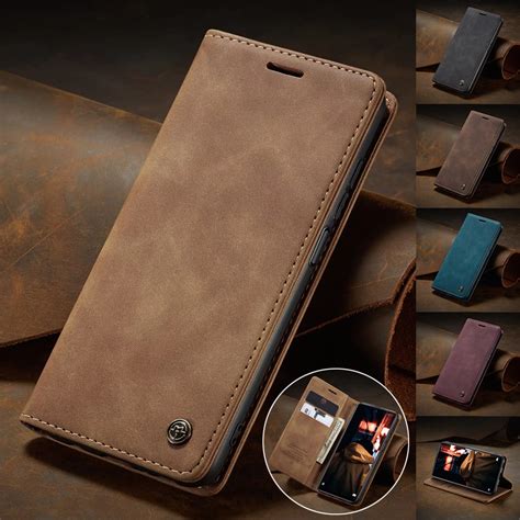 Capa Carteira Flip De Couro Fosco Para Xiaomi 11T Pro Redmi Note 11 10