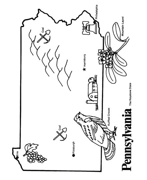 Pennsylvania State Tree Coloring Page Coloring Pages