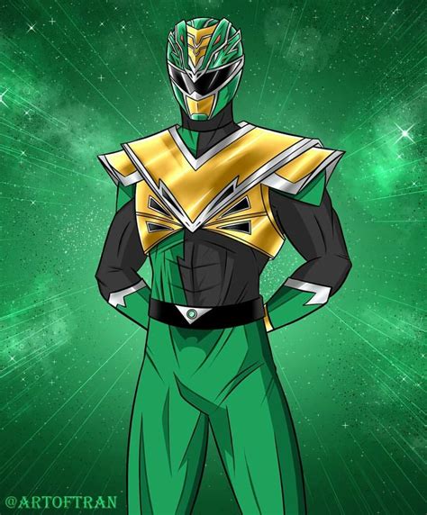 Power Rangers Hyper Force Green Ranger Art Artist Tinh Hung Vo Tran