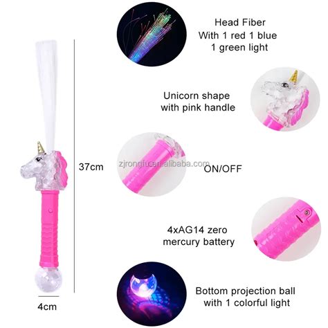 Fairy Wand Flashing Lights Light Up Unicorn Wand With Color Changing