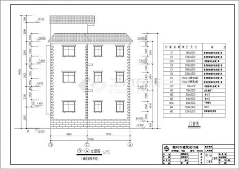 某地区多层新农村住宅建筑方案设计施工cad图纸住宅小区土木在线