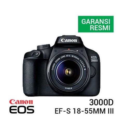 Jual Canon EOS 3000D Kit EF S 18 55mm F 3 5 5 6 III Murah