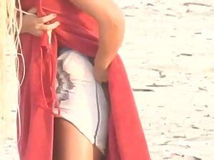 Accidental Nudity Of Epic Blonde Changing Bikini On Beach Voyeurs HD