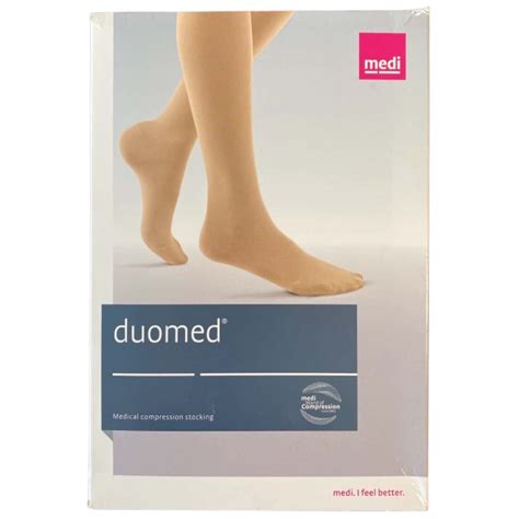 Medi Duomed Beige Knee High Open Toe Compression Sock Xl New In Box S