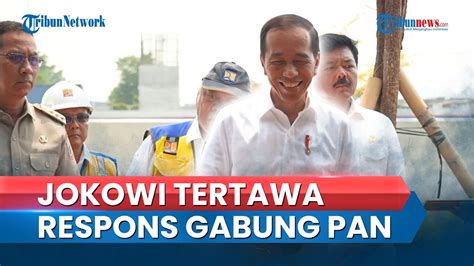 Presiden Jokowi Tertawa Respons Dirinya Disebut Gabung Jadi Kader Pan