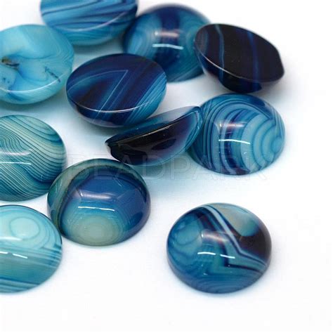 Dyed Natural Striped Agate Banded Agate Cabochons Beadpark