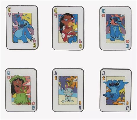 Hot Topic Lilo Stitch Card Blind Box Disney Trading Pin Series