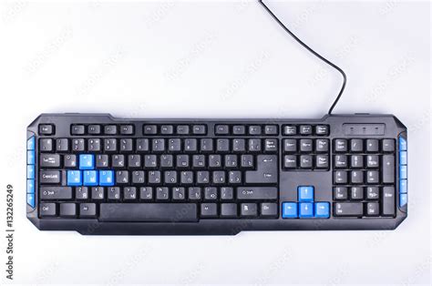 Computer keyboard isolated on the white background Stock Photo | Adobe ...