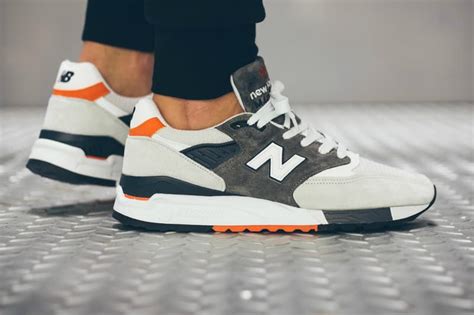 New Balance 998 Grey/Orange/Navy | Hypebeast