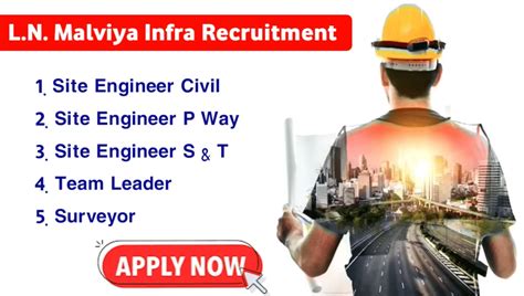 L N Malviya Infra Projects Pvt Ltd Vacancy Diploma B Tech In