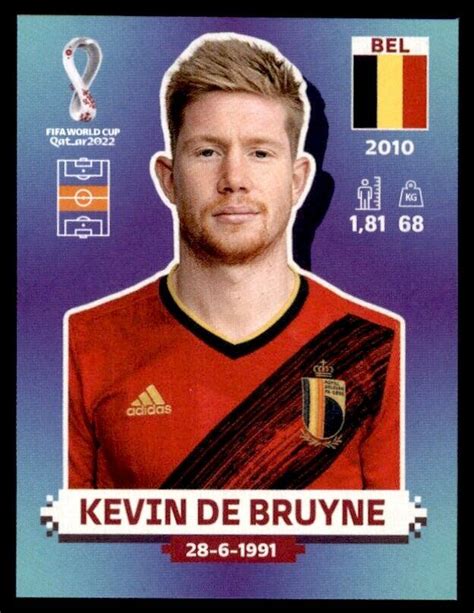 Panini Copa Del Mundo Kevin De Bruyne Qatar Pegatina B Lgica No