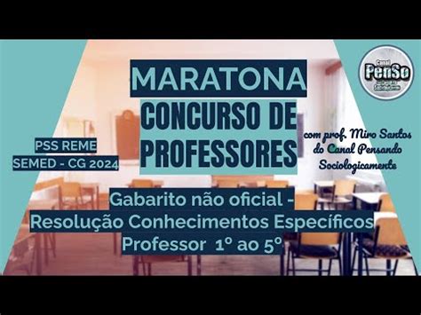 RESOLUÇÃO GABARITO PSS REME SEMED CAMPO GRANDE MS não oficial parte