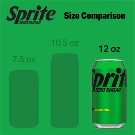 Sprite Zero Sugar Lemon Lime Diet Soda Pop Soft Drinks 12 Fl Oz Fry