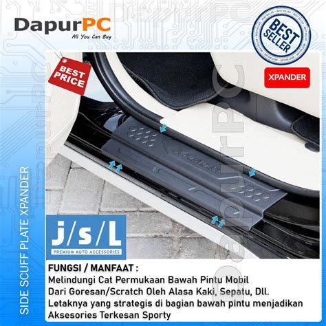 Jual Side Scuff Plate Mitsubishi Xpander Sill Plate Samping Black