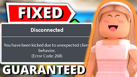 Roblox How To Fix Unexpected Client Behavior Youtube