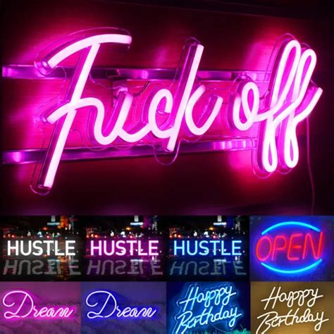 Usb Led Neon Sign Light Wall Decorative Night Lights Party Bar Neon