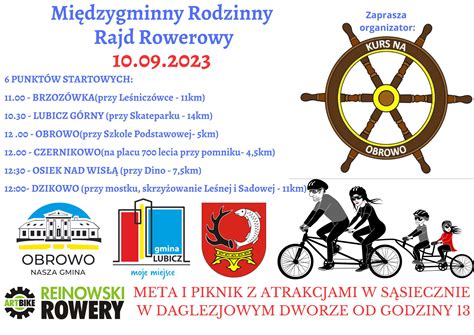 Mi Dzygminny Rodzinny Rajd Rowerowy Ju W Niedziel Poza Toru Gminy