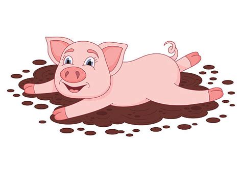 Pig In Mud Cartoon Free Download On Clipartmag