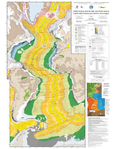 Carte Structurale De L Oc An Atlantique Ccgm