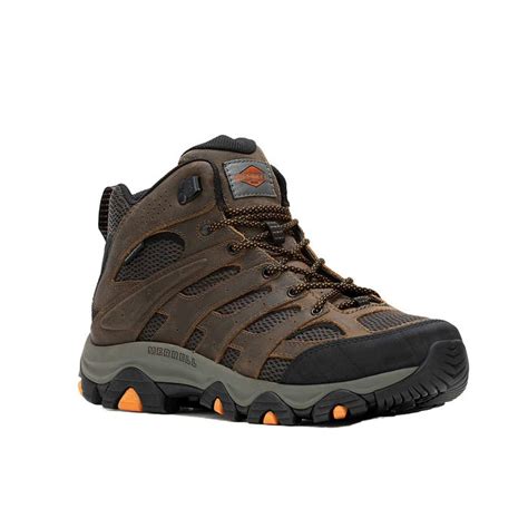 Merrell Boots Mens J005473 Earth Carbon Fiber Toe Moab Vertex 2 Mid Waterproof Slip Resistant