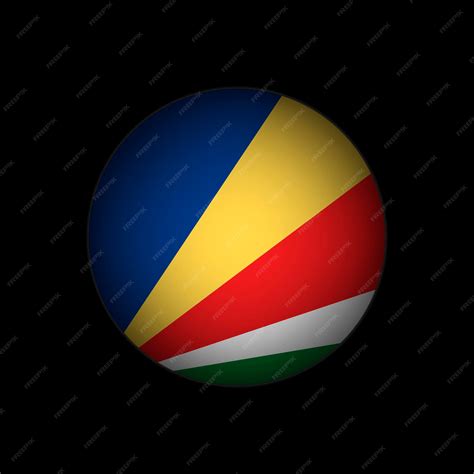 País Seychelles Bandera De Seychelles Ilustración Vectorial Vector Premium