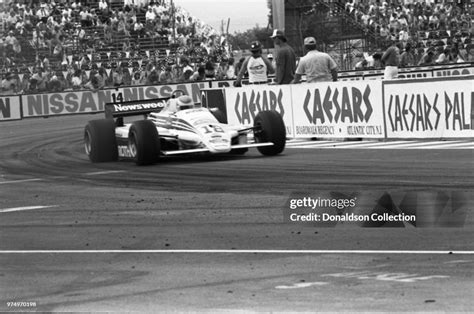 Driver Raul Boesel at the 1982 Caesar's Palace Grand Prix Formula One ...