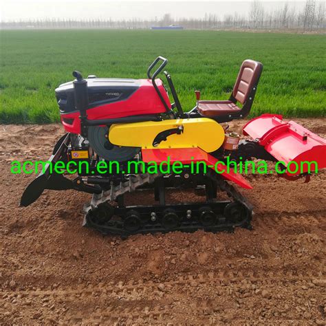 Tracked Rotary Tiller Hot Sale Power Hp Tracked Ride Type Rotary