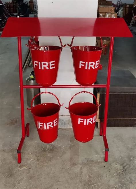 Isi Fire Sand Bucket With Stand Buckets At Rs Piece In Gurugram