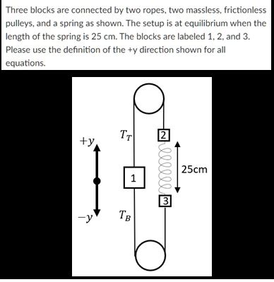 Solved Three Blocks Are Connected By Two Ropes Two Massless