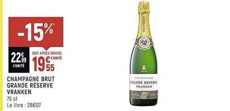 Promo Champagne Brut Grande Réserve Vranken chez Spar - iCatalogue.fr