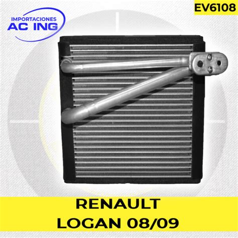 EVAPORADOR RENAULT LOGAN 08 09 REF EV6108 IMPORTACIONES AC ING