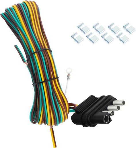 Amazon Ft Trailer Wiring Harness Kit With Pcs Trailer Wire