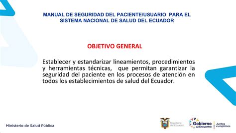 Manual De Seguridad Paciente Msp Ecuadorptx Ppt