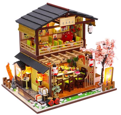 Купить 3D Румбокс "Японский Суши-Ресторан" Кукольный Домик DIY Roombox ...