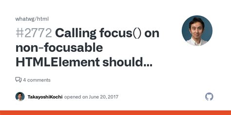 Calling Focus On Non Focusable Htmlelement Should Log A Warning To