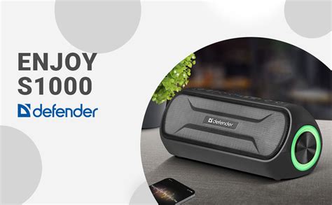 Defender Bluetooth Box Enjoy S1000 mit LED-Licht Stereo Sound ...