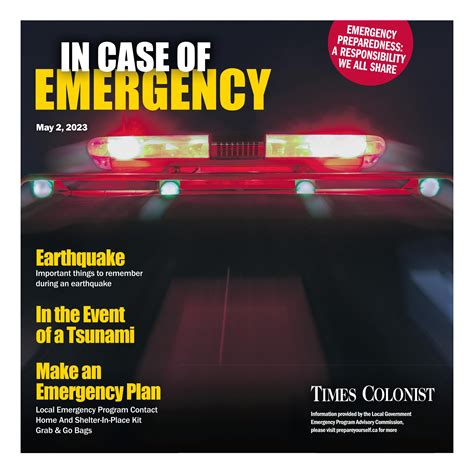 Emergency Preparedness 2023 by Times Colonist - Issuu