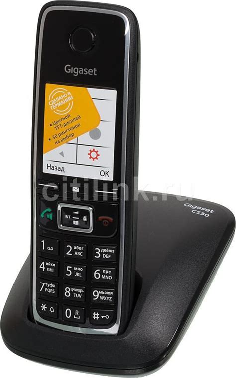 Характеристики Радиотелефон Gigaset C530 RUS, черный [s30852-h2512-s301 ...