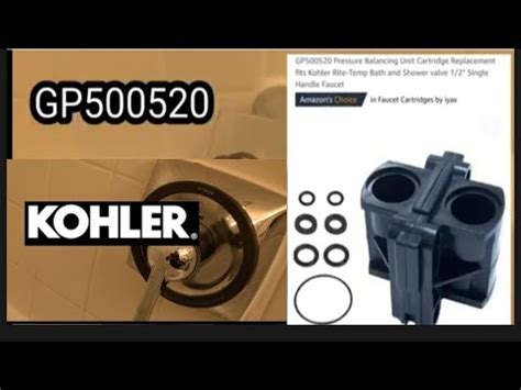 How To Replace A Kohler Shower Valve YouTube